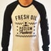 Image of PODIUM PUSHERS L/S RAGLAN - WHITE/BLACK