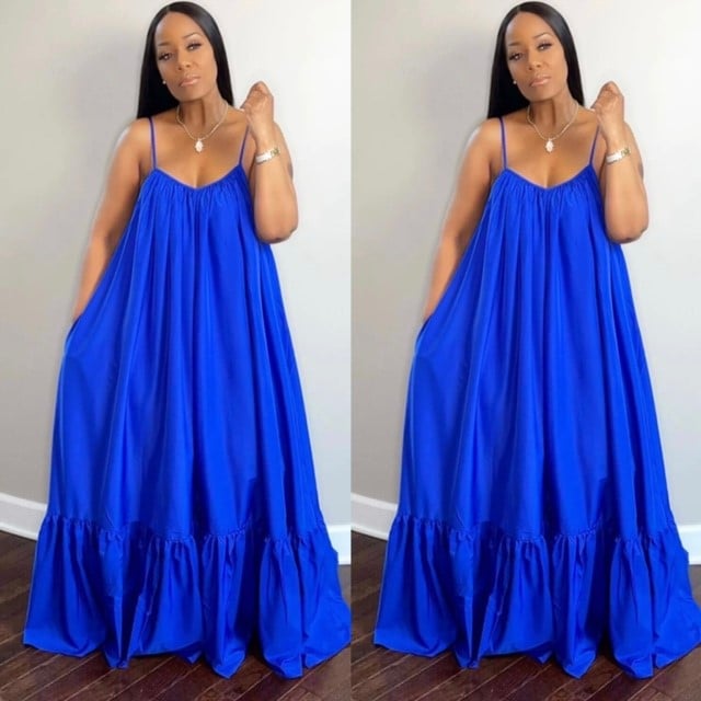 Image of Rosalyn Maxi Dress (Blue)