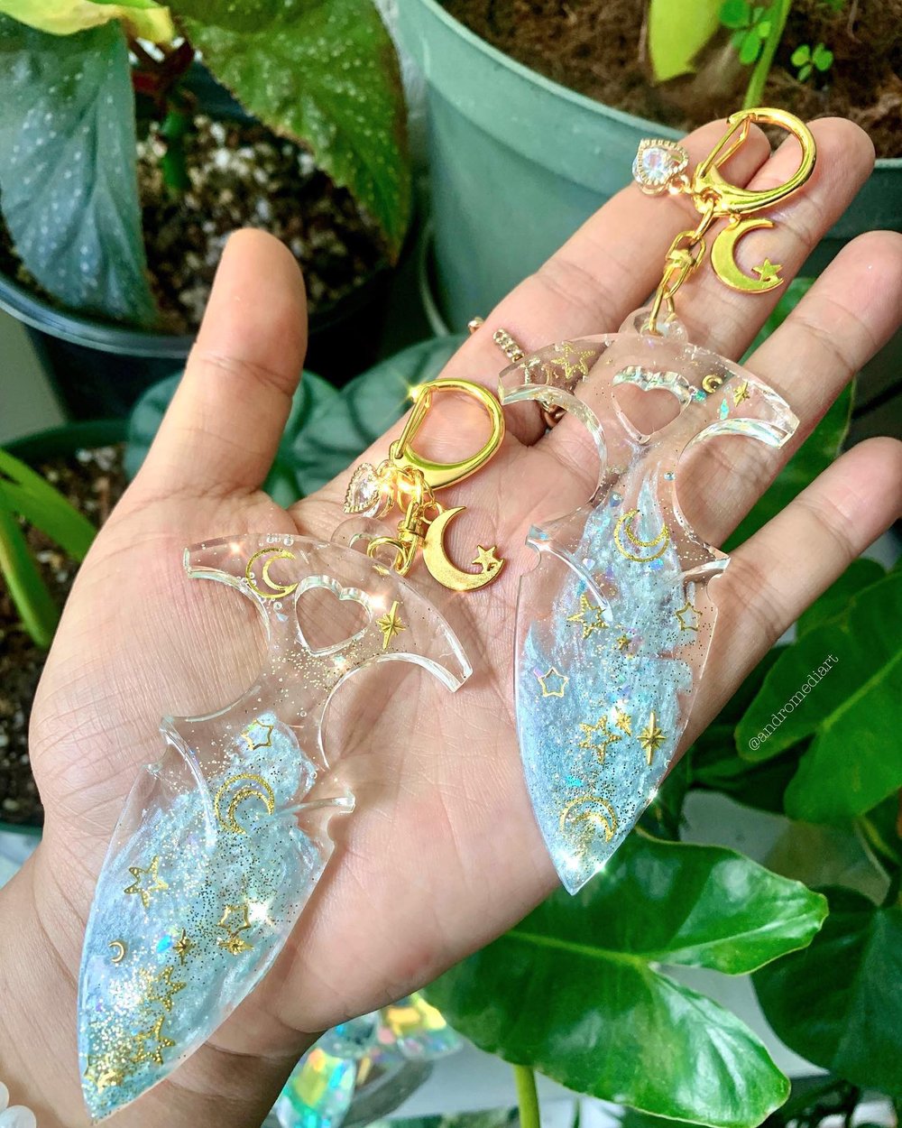 Image of CELESTIAL RESIN SELF DEFENSE KEYCHAIN