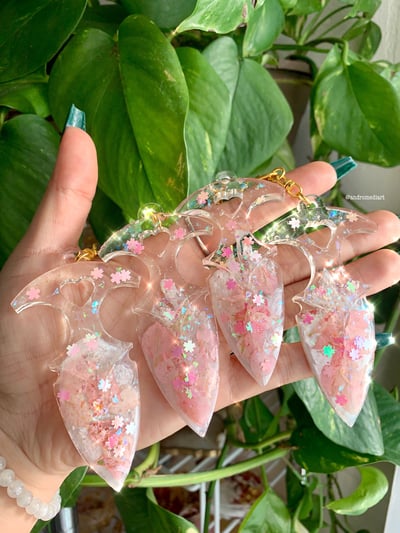 Image of SAKURA RESIN SELF DEFENSE KEYCHAIN