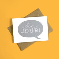 Image 1 of Bonjour greeting card