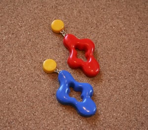 Image of Mismatch primary color earrings
