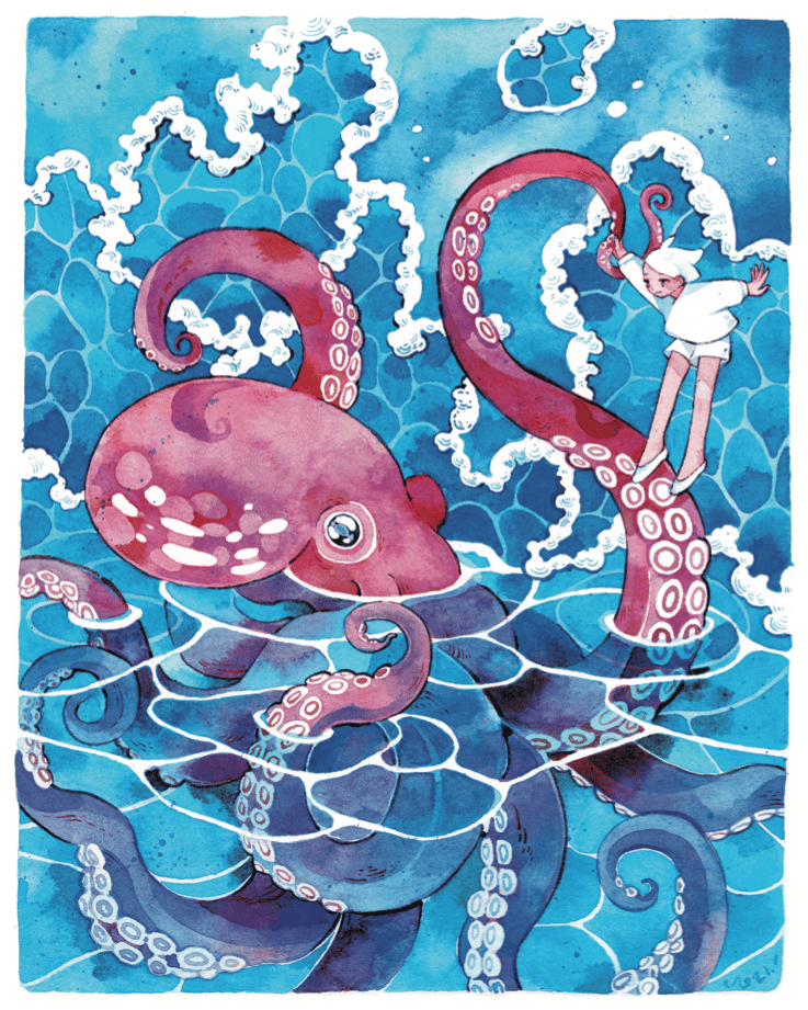 Image of My Octopus Friend Print