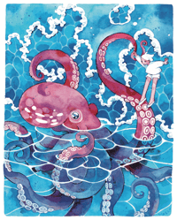 My Octopus Friend Print