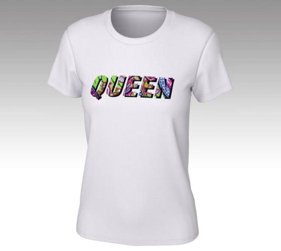 queen t shirt white