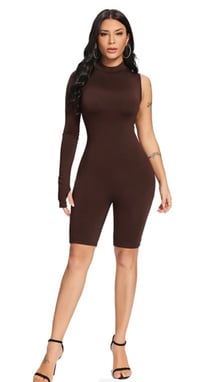 Image 1 of Get it girl one shoulder single sleeve jumpsuit 