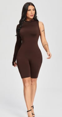 Image 2 of Get it girl one shoulder single sleeve jumpsuit 