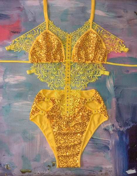 Image of Yellow Mystery bodysuit 