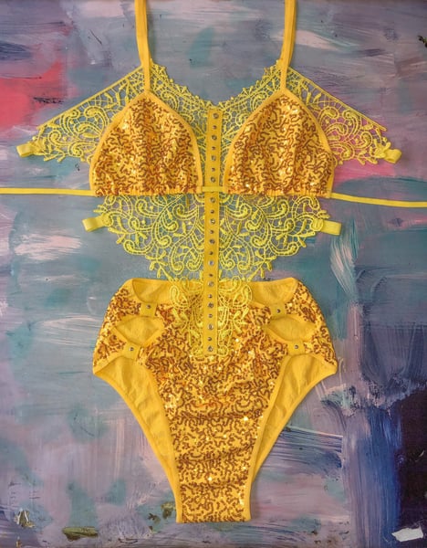 Image of Yellow Mystery bodysuit