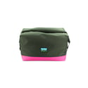 Pasa Basket Tote Bag - Olive/Fushia