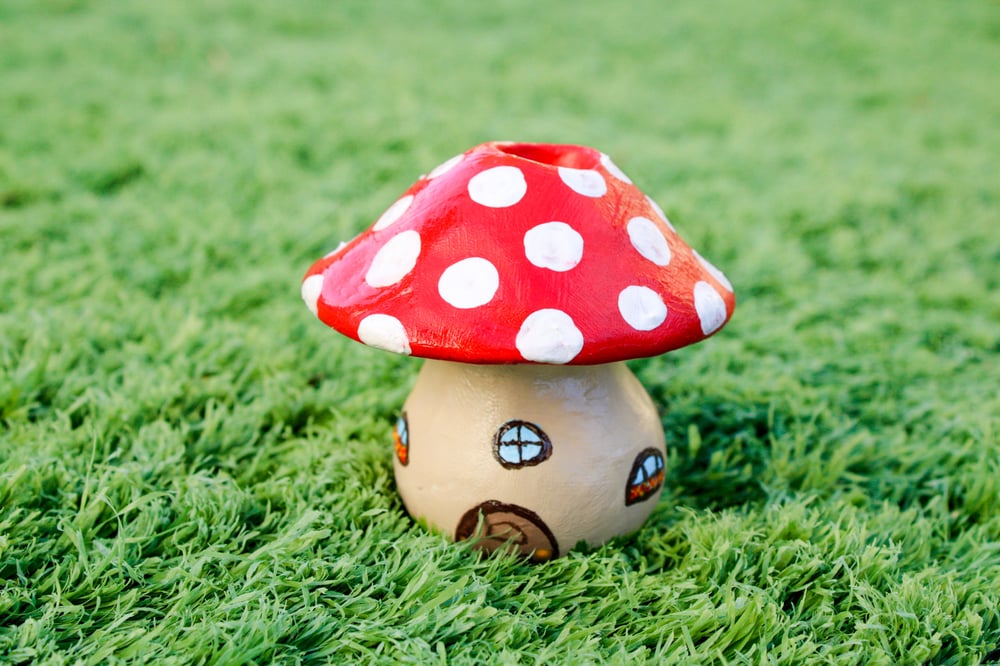 Image of Mushroom Mansion Pencil Holder 
