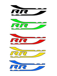 Image 2 of X2 Vw Golf/Polo/Up R-GTI-GTD Side Wing Badge Overlay Decal Sticker 