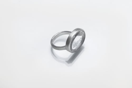 Image of "Light as breath" silver ring with topaz  · ἀήσυρος ·