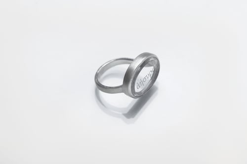 Image of "Light as breath" silver ring with topaz · ἀήσυρος ·