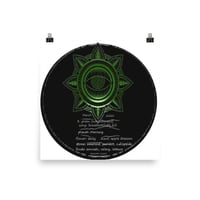 3. Green Shockra! ~themes~    14 x 14 Poster