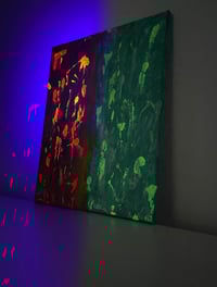 Image 2 of Neoflame (Original Painting) *Glow in the dark/Neon