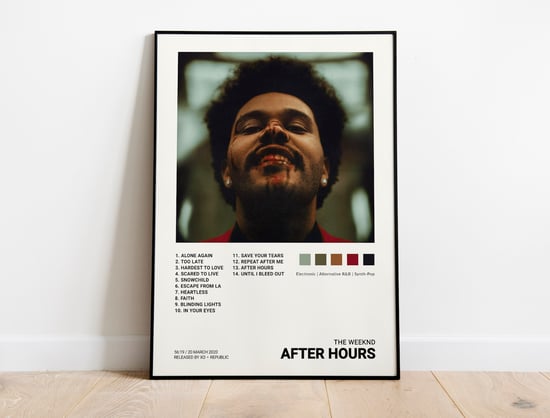 The Weeknd - After Hours Album Cover Poster | Architeg Prints