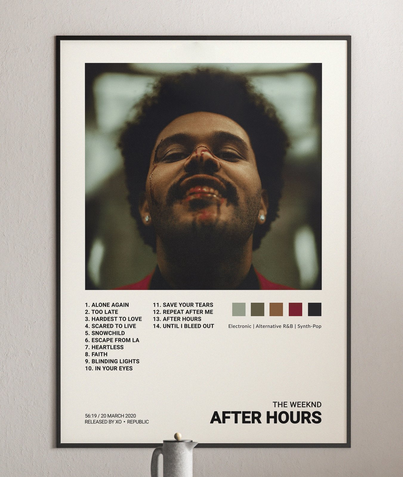 The Weeknd - After Hours Album Cover Poster | Architeg Prints