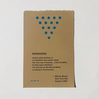 Marion Brown / Wordsong / Broadside