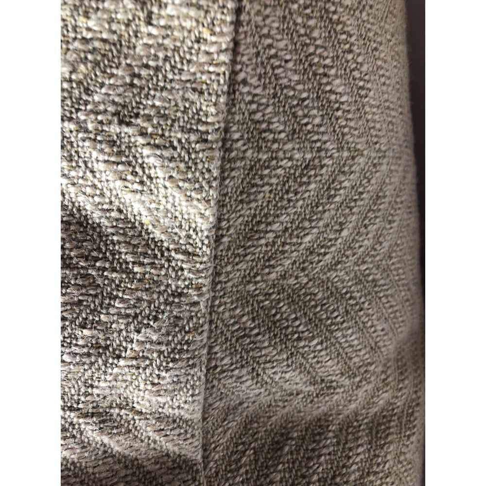 Lee Jofa Bulrush Chevron Natural Jute Designer Fabric Pillow