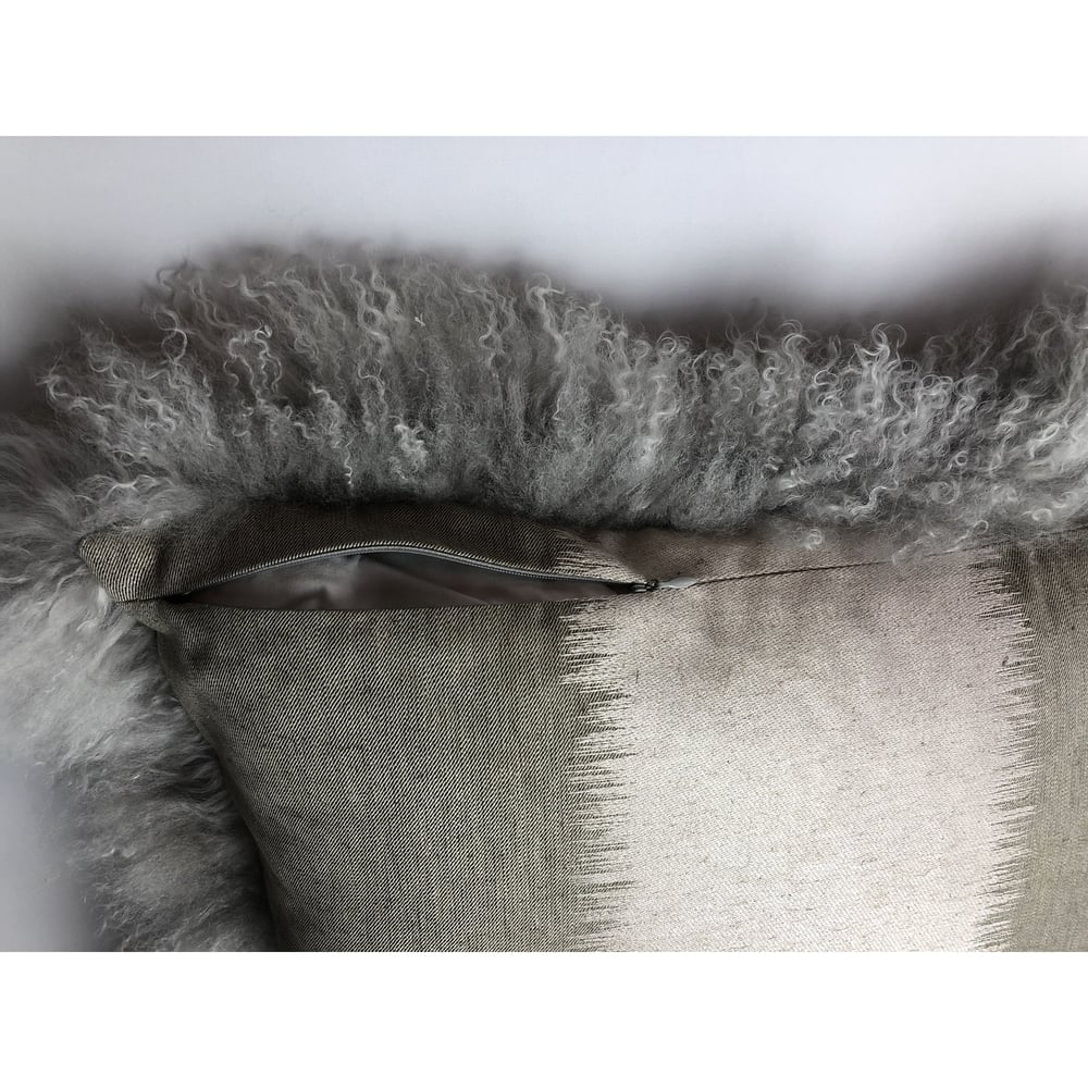 Authentic Cashmere Fur Contemporary Designer Pillow