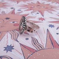 Image 3 of Handmade ‘Seraph’ Sun Ring Sterling Silver