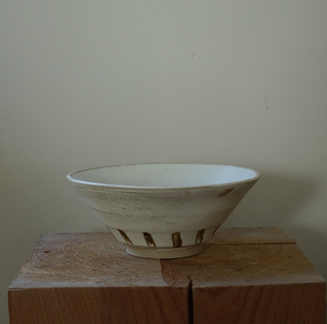 Image of White Carved Bowl