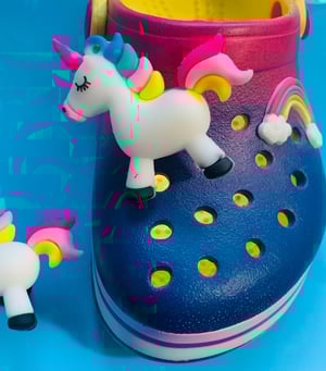 Unicorn top croc charm