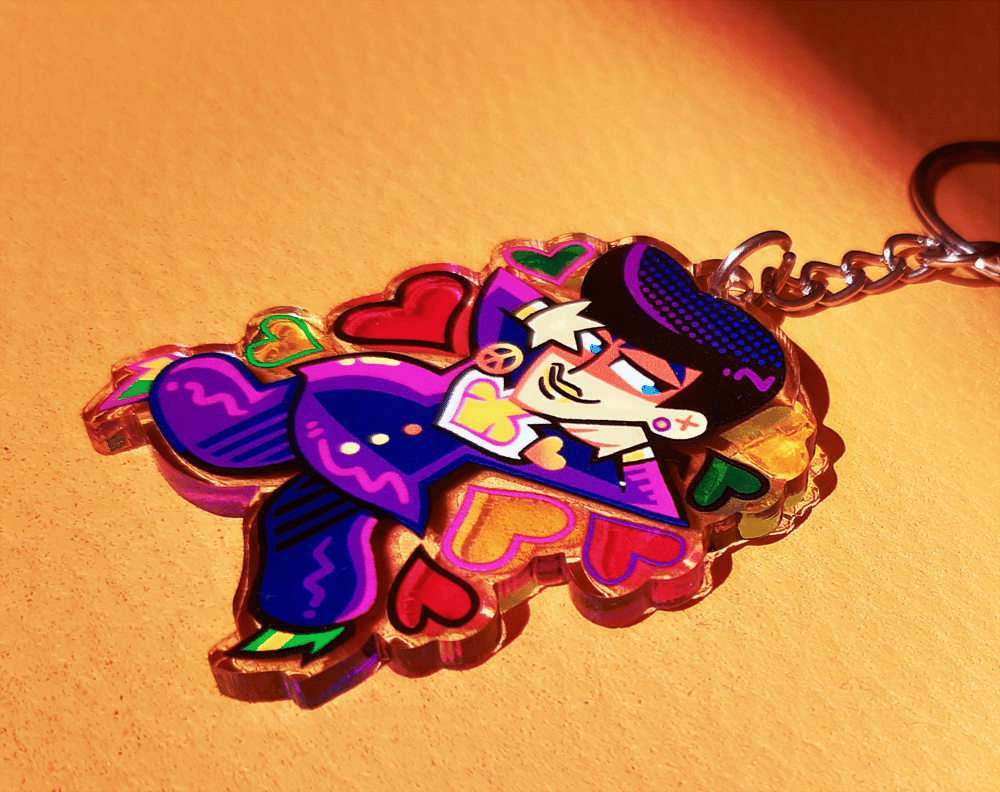 Image of Josuke Higashikata - 2'' Acrylic Keychain (double sided)