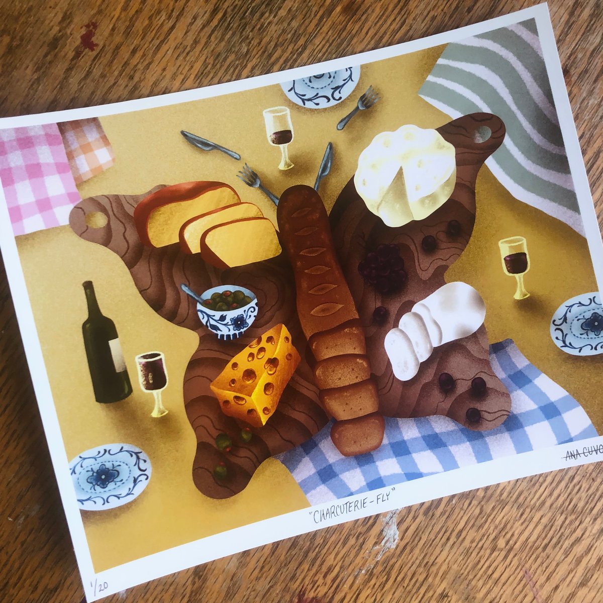 Image of Charcuterie-Fly Print