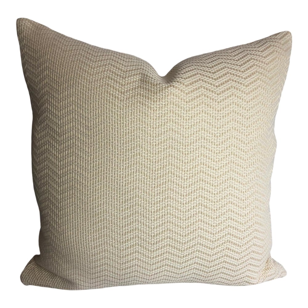 Modern Reversible Kravet Fabric Designer Pillow