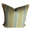 Ralph Lauren Stripe in Green Blue Stripe Designer Pillow