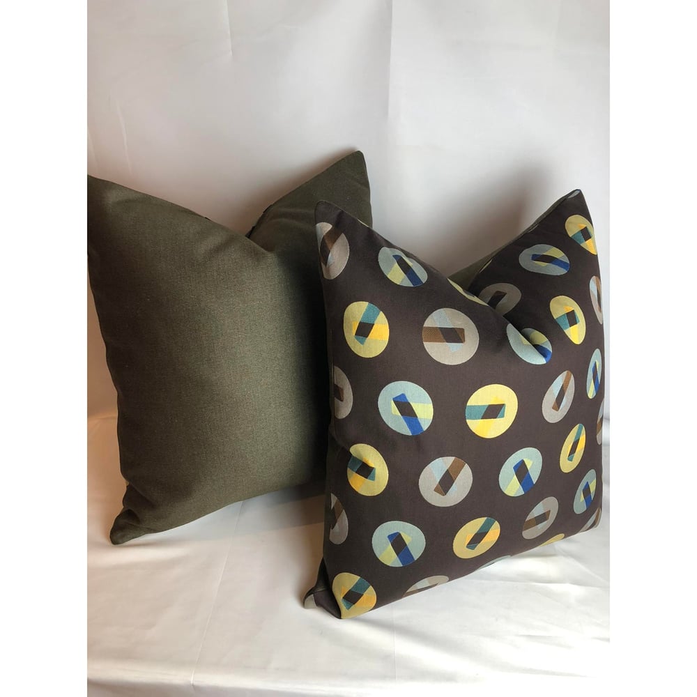 Maharams Fabric Contemporary Modern Designer Pillow 