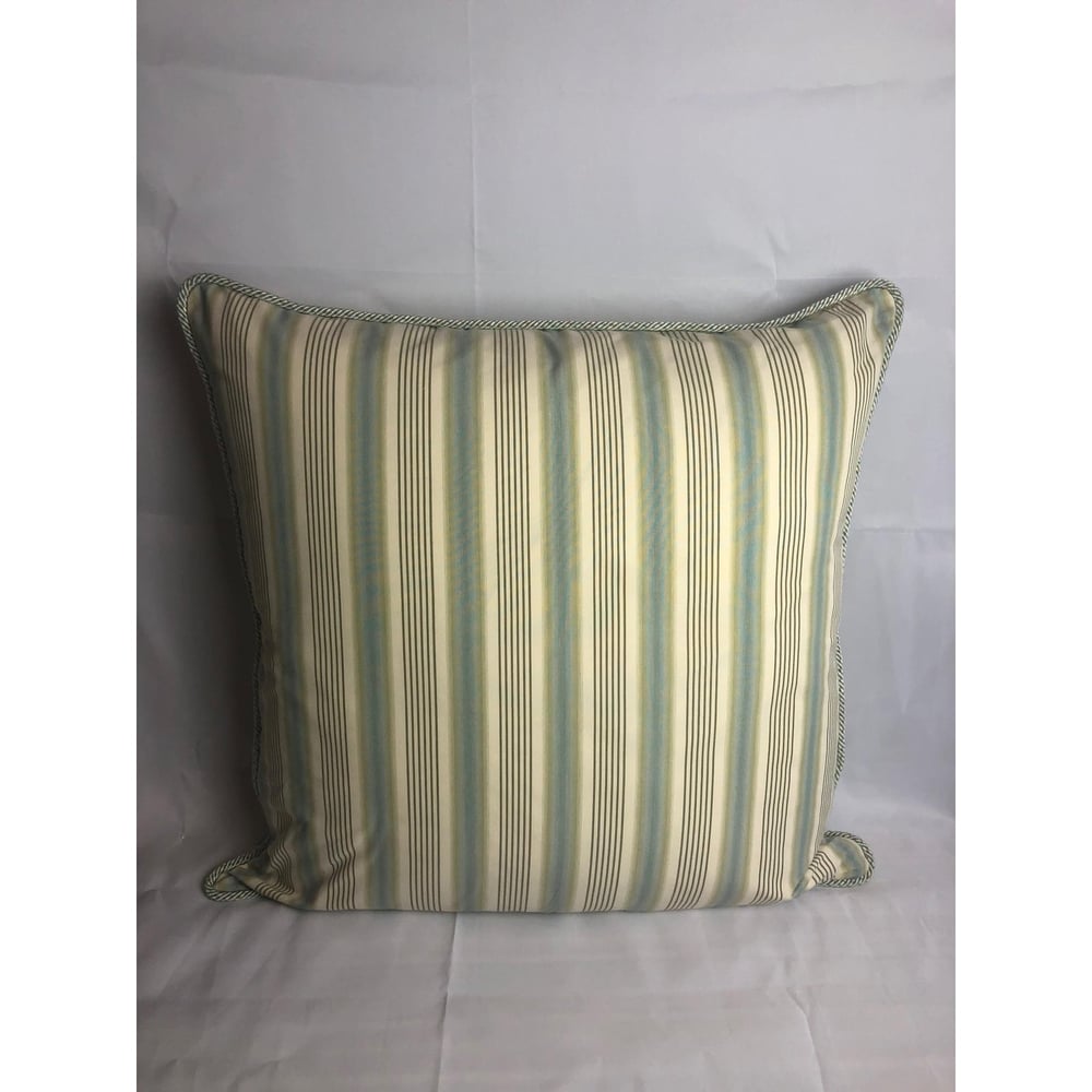 Ralph Lauren Men's Shirting Cotton Stripe Designer Pillow With Down Insert