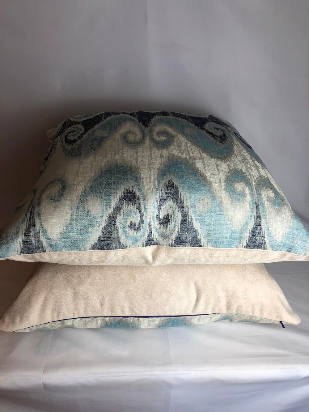 Schumacher Ikat Fabric Designer Pillow