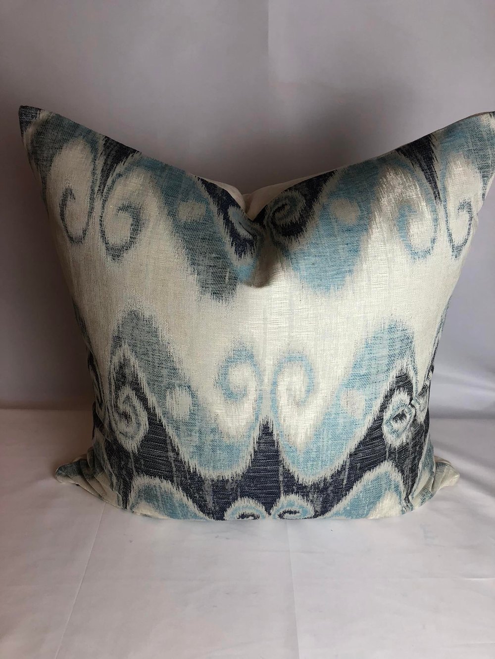 Schumacher Ikat Fabric Designer Pillow