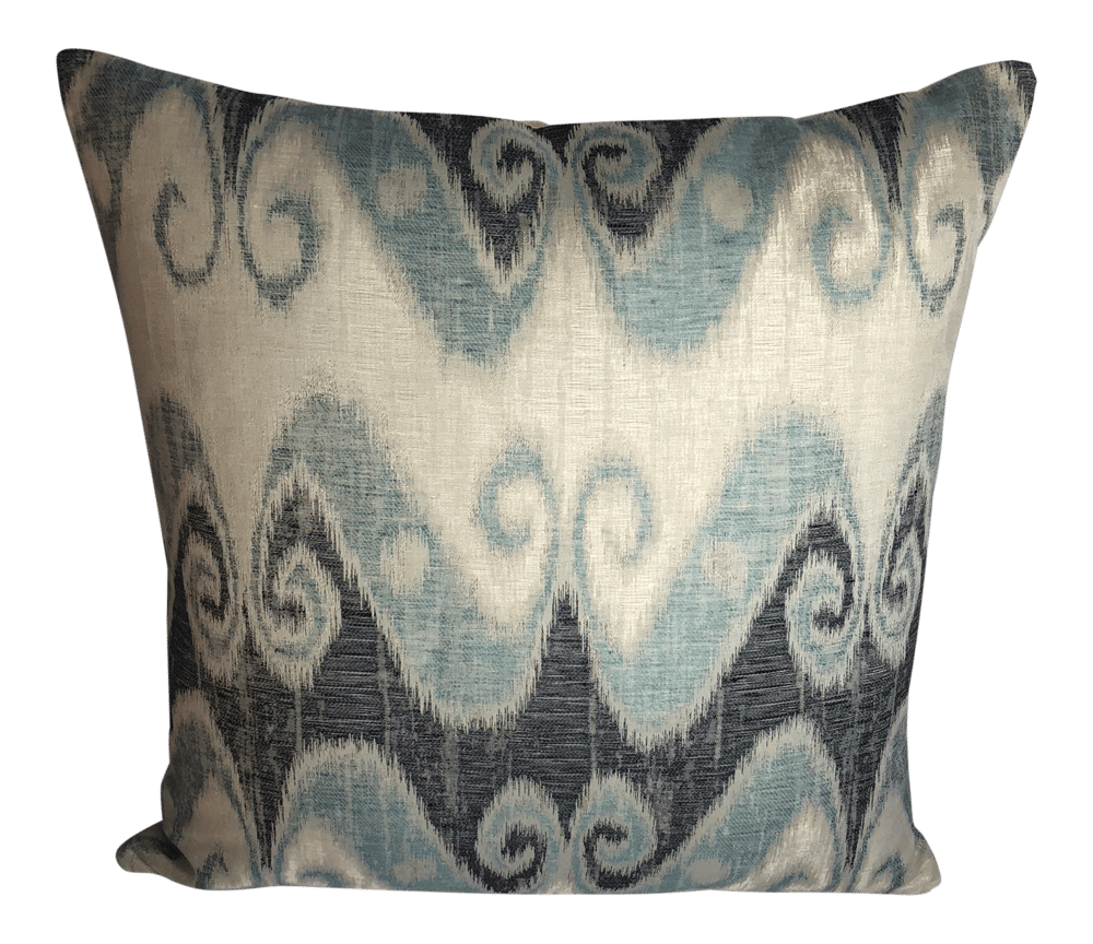 Schumacher Ikat Fabric Designer Pillow
