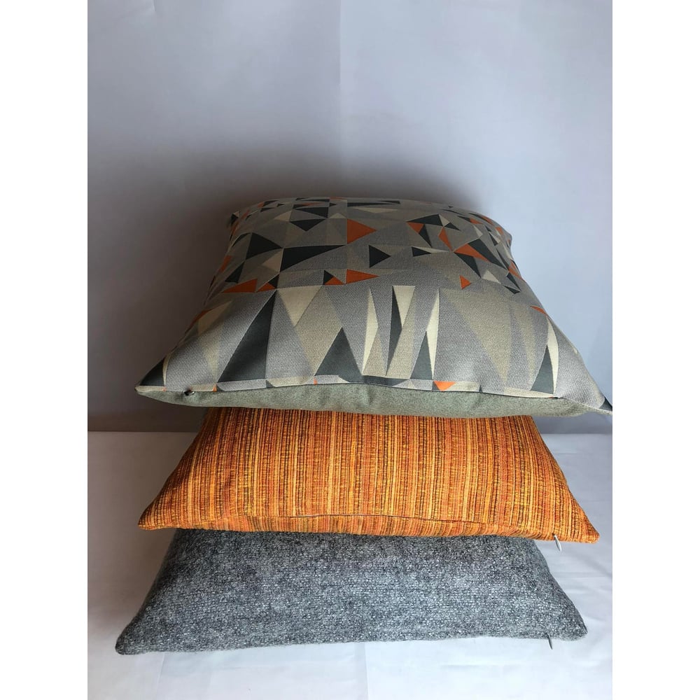 Mid Century Modern Style Fabric Designer Pillows - a Pair