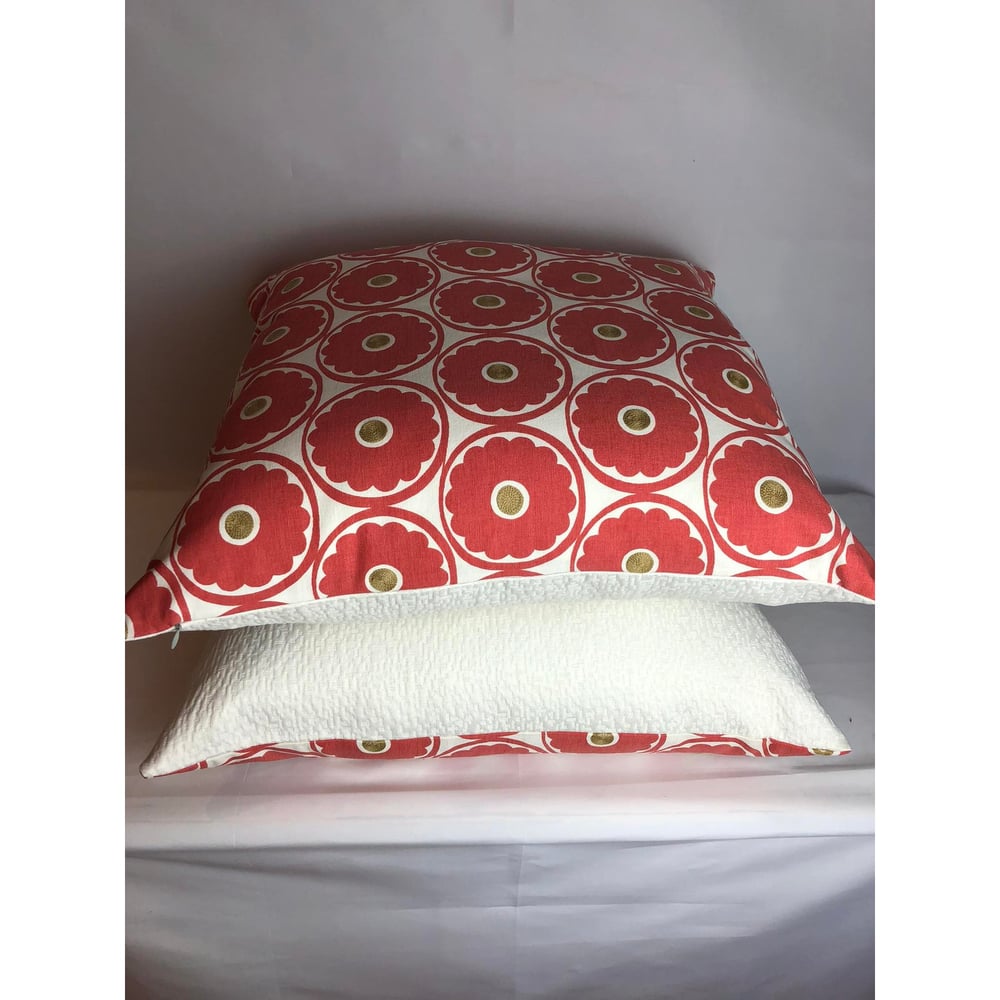 Danish Modern Kravet Pop Flower Designer Pillow