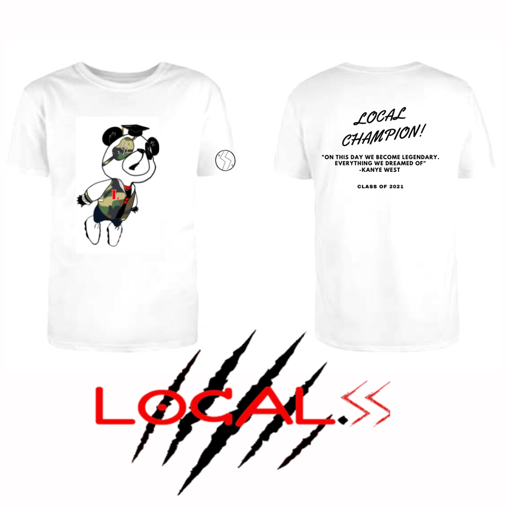 Image of LOCAL CHAMPION PANDA T SHIRT 