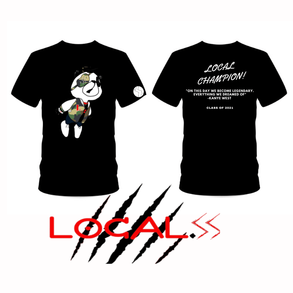 Image of LOCAL CHAMPION PANDA T SHIRT 