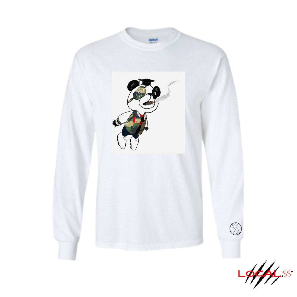 Image of LOCAL CHAMPION SMOKING PANDA LONG SLEEVE