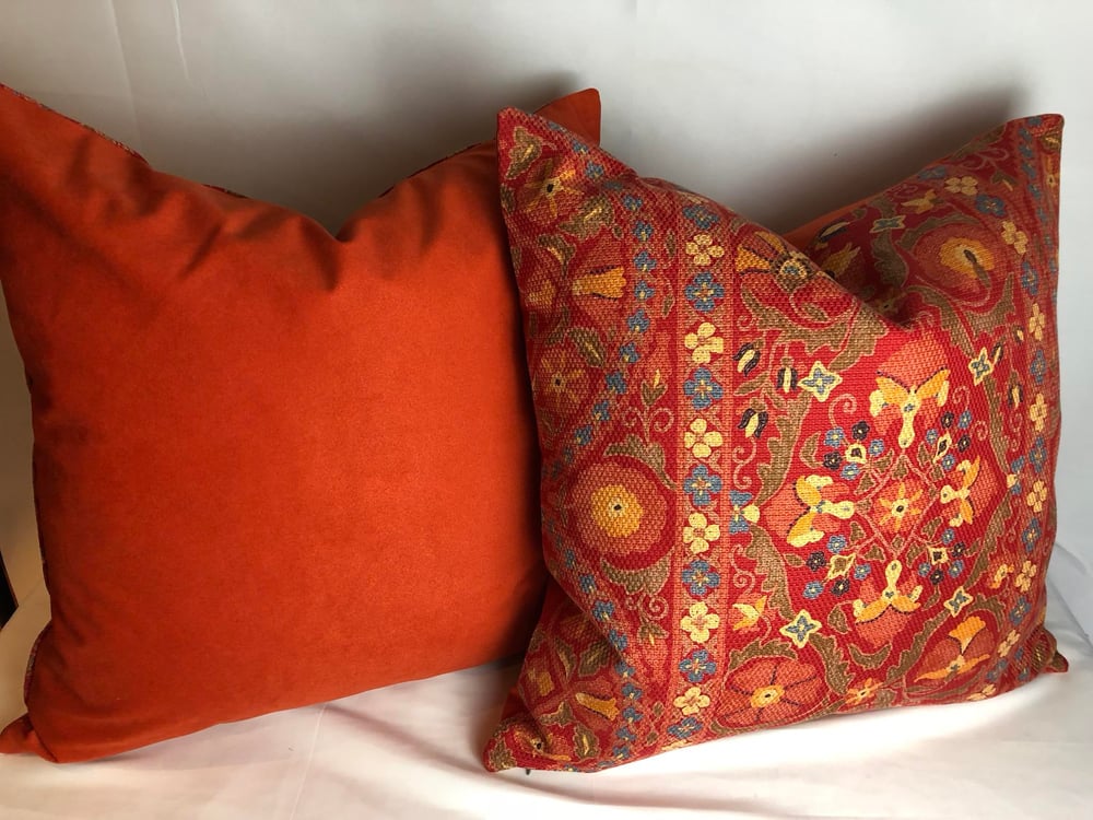 Brunschwig & Fils Designer Pillow With 90/10 Down Insert