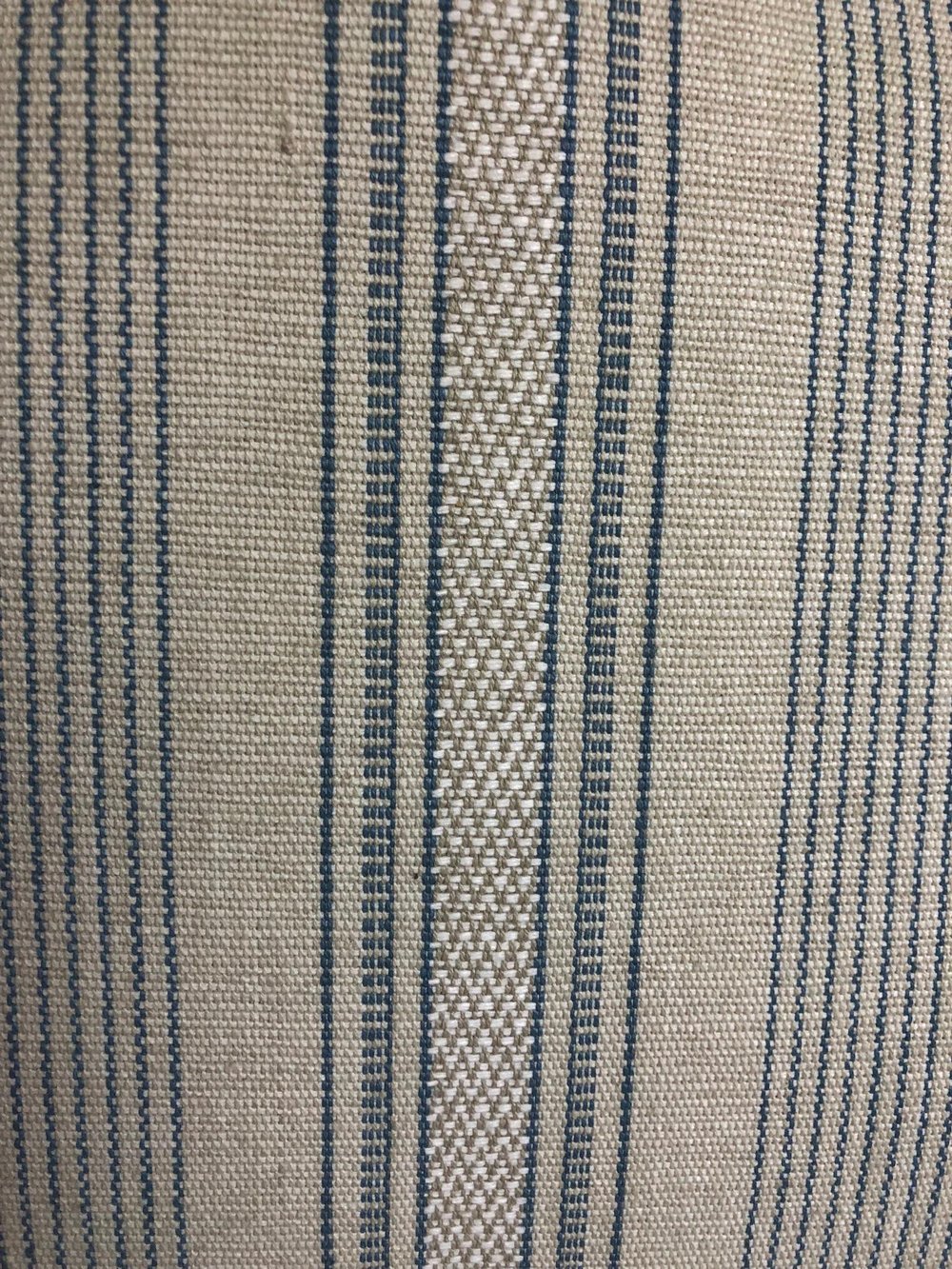 Cowtan & Tout Woven Transitional Stripe Designer Pillow With 90/10 Down Insert