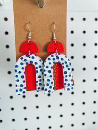 Patriotic Rainbow earrings 