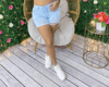 Distressed Denim Shorts