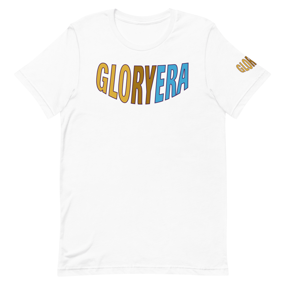 Image of GLORYERA® CREW TEE (TAN/BROWNETTE/LIGHT BLUE)