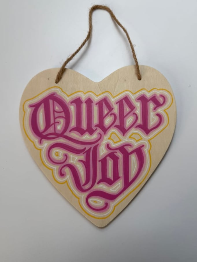 Image of Queer Joy - hand painted plaque