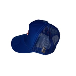 Image of Ghost Trucker Hat in Blue/Orange