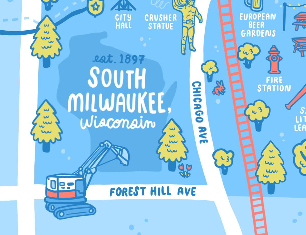 Image of South Milwaukee Map